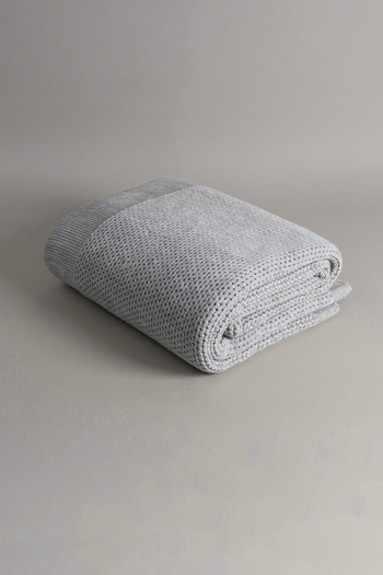 Koza Home Miel Gray Double Blanket with Pompom on the Edge 200x220 37105