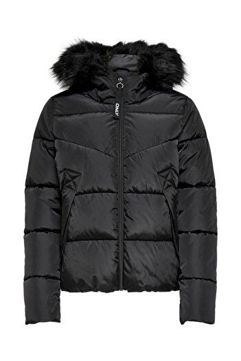 ONLY Palton Onlmonica negru scurt pentru femei 15205638