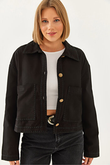 Bianco Lucci Embroidered Women's Jacket - Mbms025 60501025
