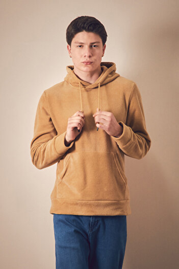 Fulla Moda Hooded Kangaroo Pocket Fleece Sweatshirt