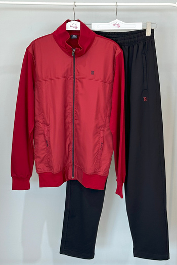 REMSA Ανδρική φόρμα Claret Red - Lycra Combed Cotton 3712