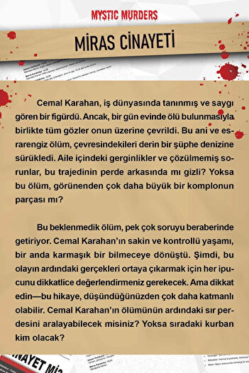 hediyeofisi Detective Murder Solving Game - Heritage Murder