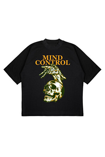 CC STORE MIND CONTROL DESIGN OVERSIZE BLACK T-SHIRT