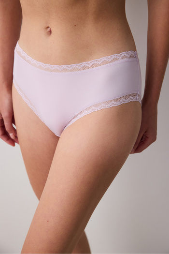 Penti Εύκολο Micro Lace Lace ανοιχτό ροζ Hipster εσώρουχο