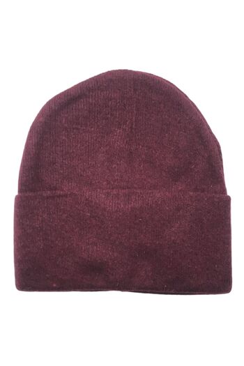 AXE SPORTSWEAR Unisex Winter Claret Red Wool Soft Textured Folded Basic Beret Winter Beret