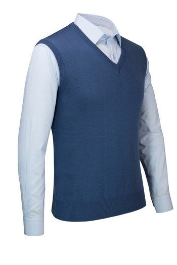 Çizgi Triko Men's V-Neck Knitwear Sweater Color Winter Steel Knit Classic Fit