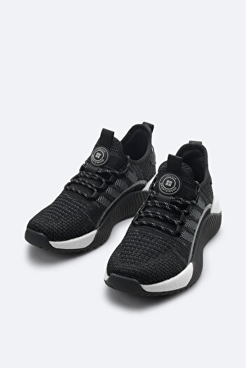 Avva Erkek Siyah Nefes Alan Hafif Sneaker Ayakkabı A41Y8026