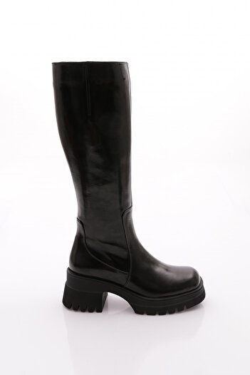 DGN Women's Boots Black Patent Leather (Model No: 34242453 )