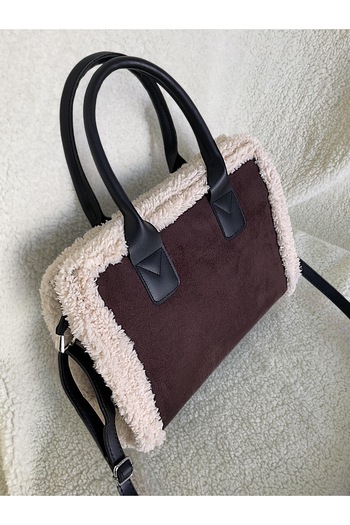 Katusa Dark Brown Nubuck Strap Shoulder Bag
