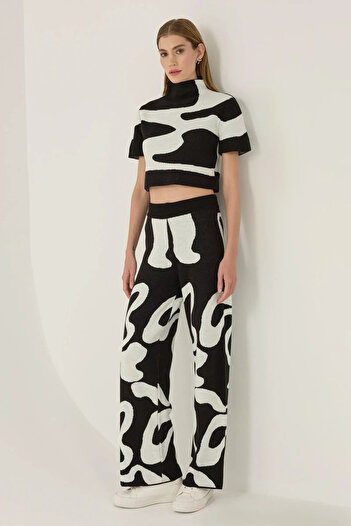 Hiccup Abstract Knitwear Trousers
