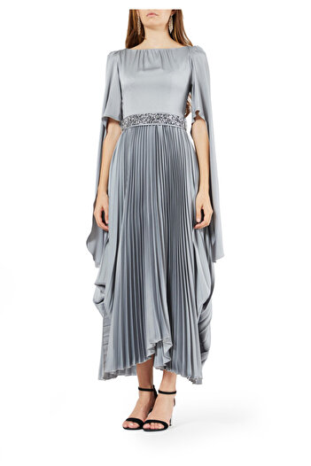 Amri Pleat Long Dress