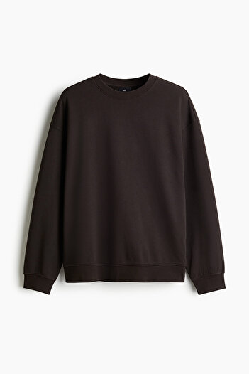 H&M Yıkanmış Pamuklu Sweatshirt Loose Fit