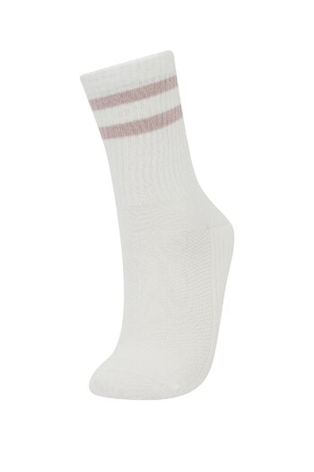DeFacto Women's 3-Piece Cotton Long Socks C6453Axns