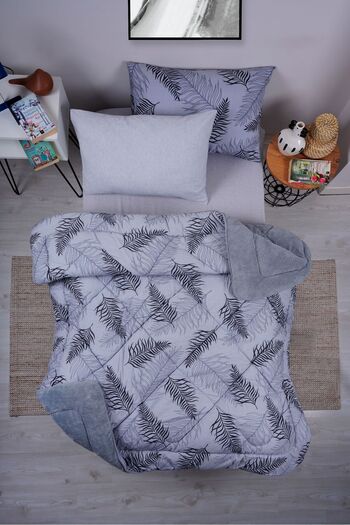 MARLA HOME Palm Baklava Patterned - Αφράτο Σετ Μονό Σετ Ύπνου Διπλής Όψης