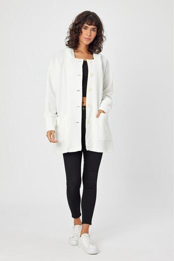 ALEXANDERGARDI Buttoned Midi Boy Cardigan with Hood (B22-37702)