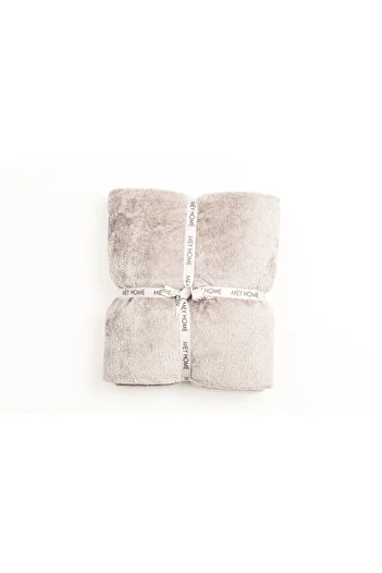 MEYHOME Wellsoft Gray Plush Tv Blanket - 150X200 cm
