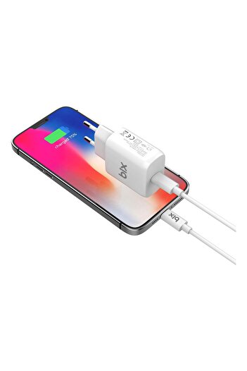 Bix Bx-cl20ta 20w Pd Hızlı Şarj Adaptörü 3a Usb-c'den Lightning Kablo