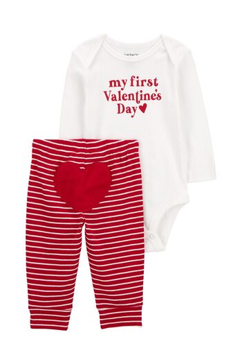 Carter's Red 2-Piece Baby Bottom-Top Set