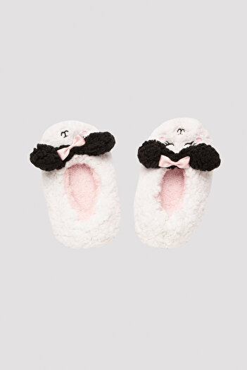 Penti Optik Beyaz Kız Çocuk Cute Ribbon Patik Çorap