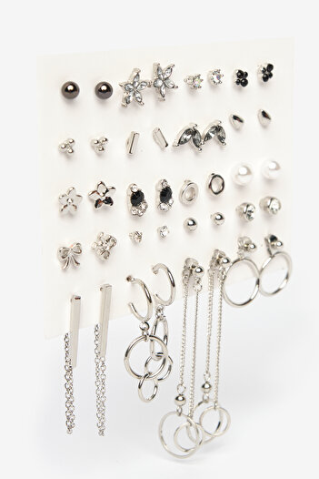Penti Zoe Silver Earring Set