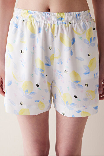 Penti Chally Lemon White Shorts