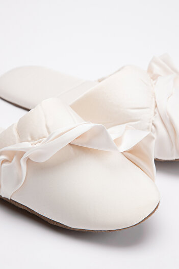 Penti Ekru Bride Frill Terlik