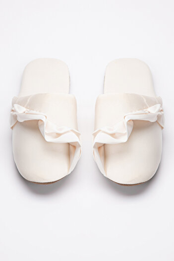 Penti Ekru Bride Frill Terlik