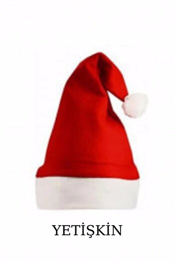 asöy Red Fleece New Year Santa Hat Adult 1Pc New Year Hat