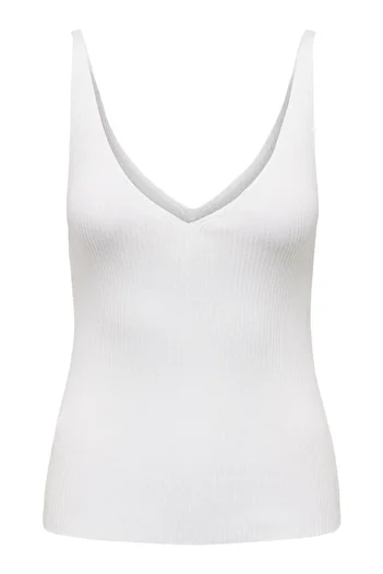 ONLY Onlella Sl Top Knt 15300000 P.White