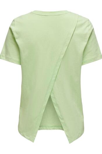ONLY ONLKELLY LIFE S/S BACK WRAP TOP JRS15319398 GREEN