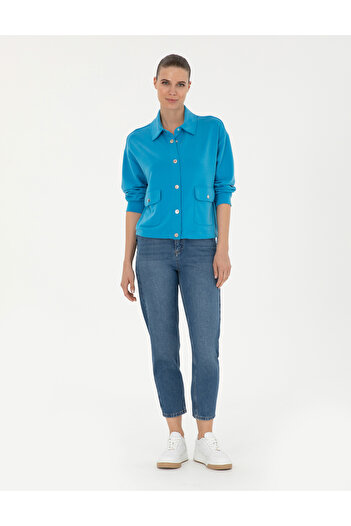 Pierre Cardin Mavi Comfort Fit Örme Hırka 50283321-VR036