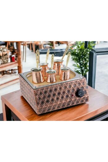 Ardıç Endüstriyel Traditional Turkish Sand Coffee Machine - Home Type Sand Coffee Machine - Copper Sand Coffee Machine