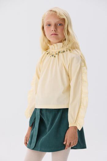 Tyess Bg Store Girls' Beige Blouse