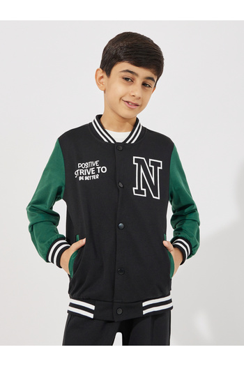 Styli Color Block Varsity Jacket & Joggers Set