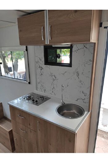 Bigaimaj Kitchen Countertop White-Gray Marble Pattern Self Adhesive Foil Coating