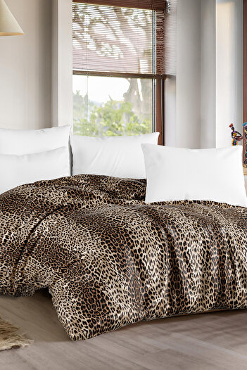 Lorien Leopard Patterned Single Duvet Cover / Quilt Cover 160 X 220 cm