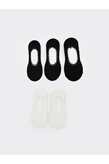 LC Waikiki Lcwk Women's Plain Ballerina Socks 5 Pack