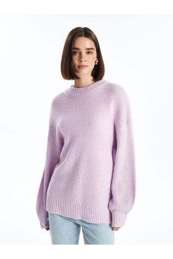 LC Waikiki Crew Neck Solid Long Sleeve Women's Knitwear Sweater - W4Ab00Z8