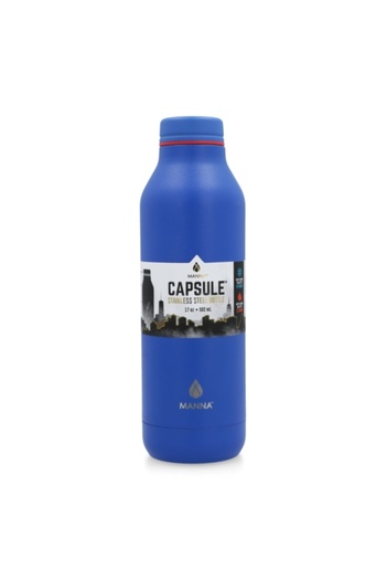 manna Stainless Steel Capsule Powder Wave Water Bottle 502ml
