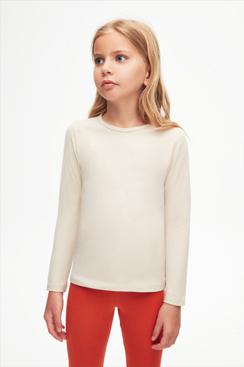 LOVETTI Girl - Stone Color, Lycra, Long Sleeve Seasonal T-shirt