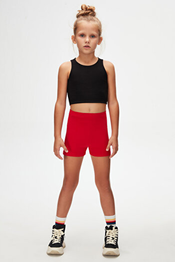 LOVETTI Girl - Light Red Basic DAnce Shorts