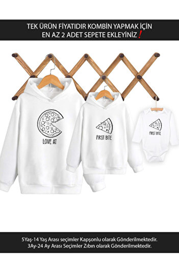 Tshirthane Піца «Кохання з першого кусочка» — для тата, сина та доньки, ціна за один продукт (2 комбінації)