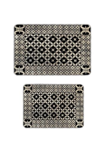 Artızon Vintage Design Non-Slip Base Washable Bathroom Set 50X60-60X90 cm