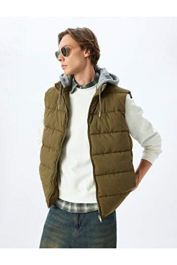 Koton Khaki Men's Adult Vest 5Wam20026Hw