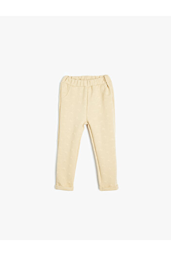 Koton Tepláky Jogger - elastický pas a detail kapsy