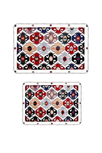 Artızon Colorful Modern Design Non-Slip Base Washable Bathroom Set Set 50X60-60X90 cm