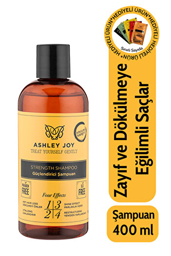 Ashley Anti-Hair Loss Sulfate-Free Strengthening Shampoo with Keratin and Caffeine 400 ml