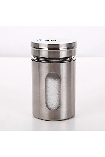 Choice Condiment-bottle Stainless Steel Spice Shaker Seasoning Cans Rotate Camping Barbecue Jars Spice Stor