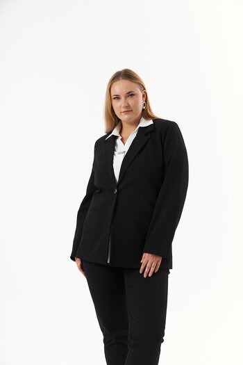 RMG Large Size Fillet Pocket Lined Jacket Black