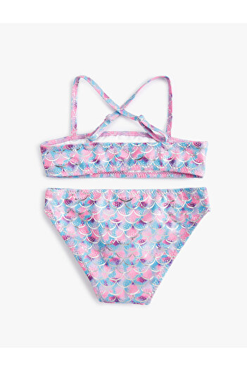Koton Bikini-Set mit Rüschen und dünnen Trägern